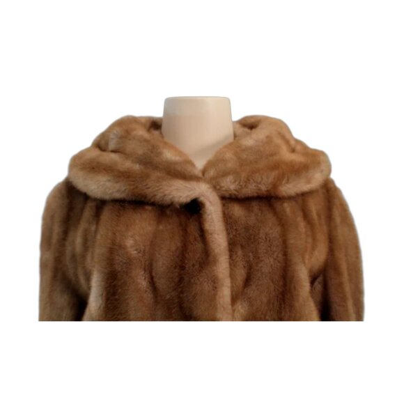 VINTAGE MINCARA BY RUSSEL TAYLOR Faux Fur Coat - Picture 4 of 6